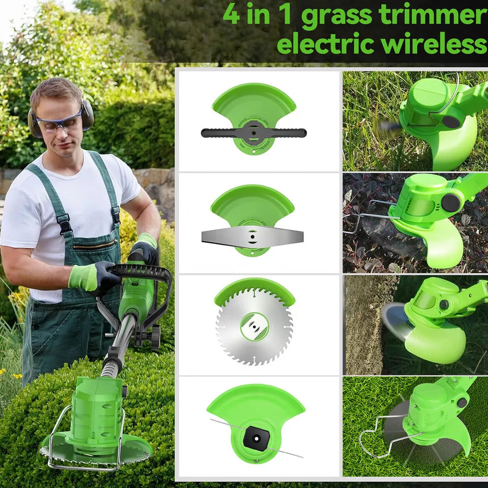VerdaPro 24V Cordless Trimmer For Lawn Edges 18,000 RPM
