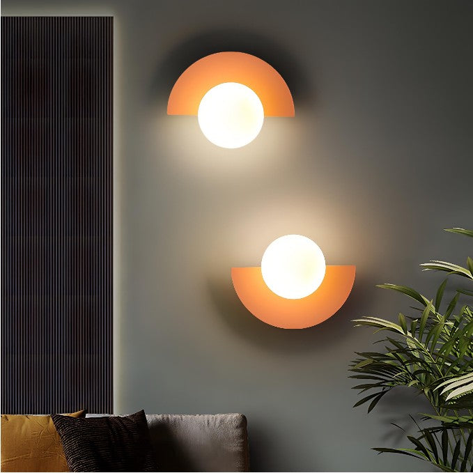 Aurelia Nordic Semicircle Wall Light For Living Areas With Soft Glow