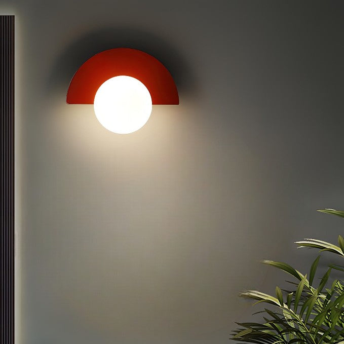 Aurelia Nordic Semicircle Wall Light For Living Areas With Soft Glow