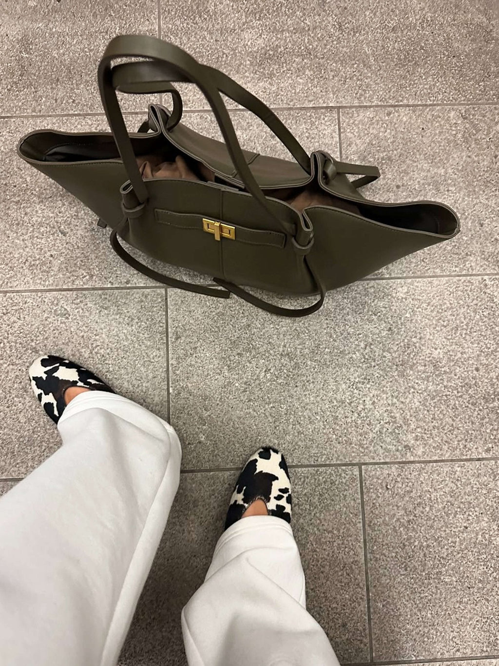 Borsa in pelle vegana per esperienza di shopping oversize