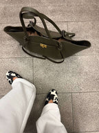 Borsa in pelle vegana per esperienza di shopping oversize