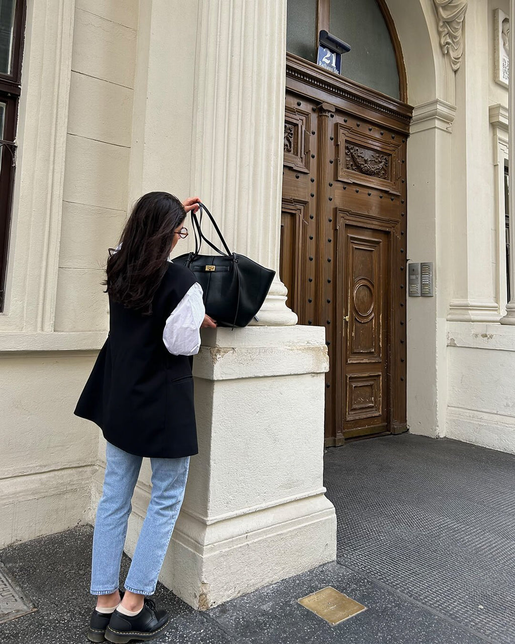 Borsa in pelle vegana per esperienza di shopping oversize