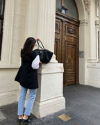 Borsa in pelle vegana per esperienza di shopping oversize