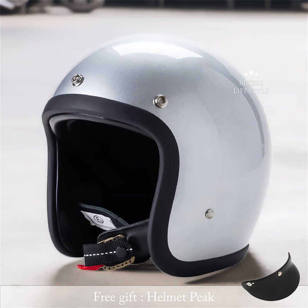 Vintage Helmet With Low-Profile Design For Riders, DOT And ECE Certified