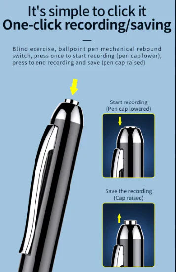Auralis Voice Activated Meeting Pen Recorder For Discreet Notes
