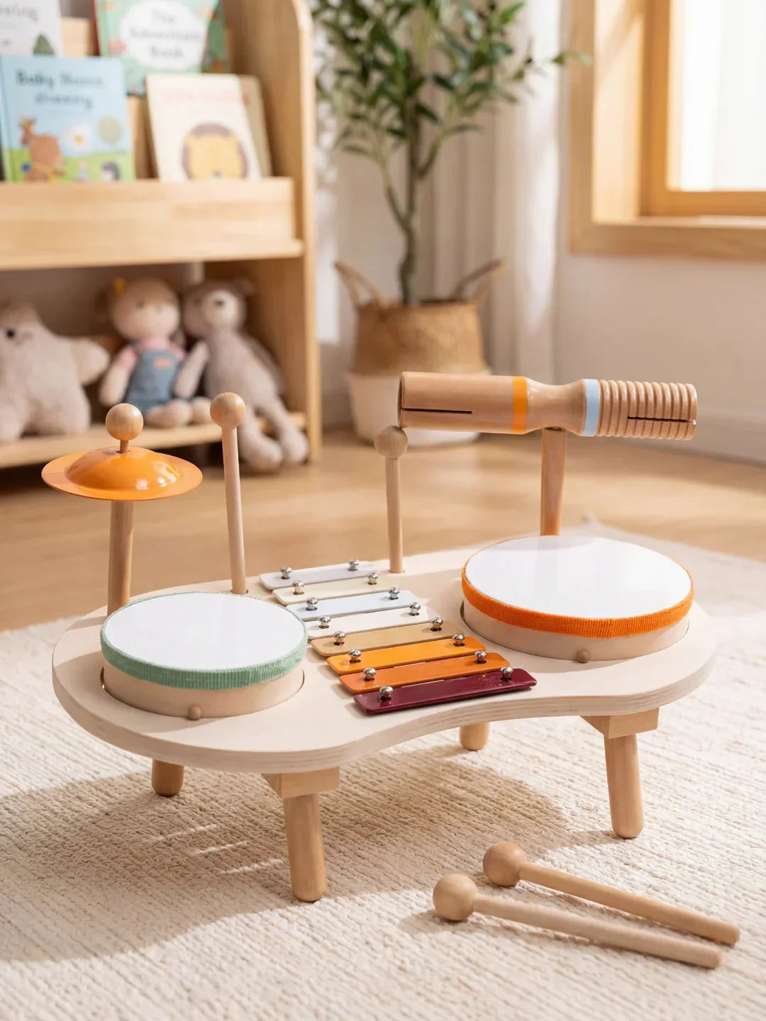 Wooden Music Table for Learning and Play