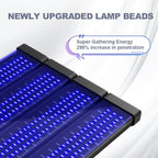 Lampada per abbronzatura a tutto corpo con 432 LED a doppia lunghezza d'onda e supporto regolabile