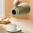 LumaTemp Thermal Jug Featuring Wooden Handle And Temperature Readout