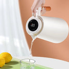 LumaTemp Thermal Jug Featuring Wooden Handle And Temperature Readout