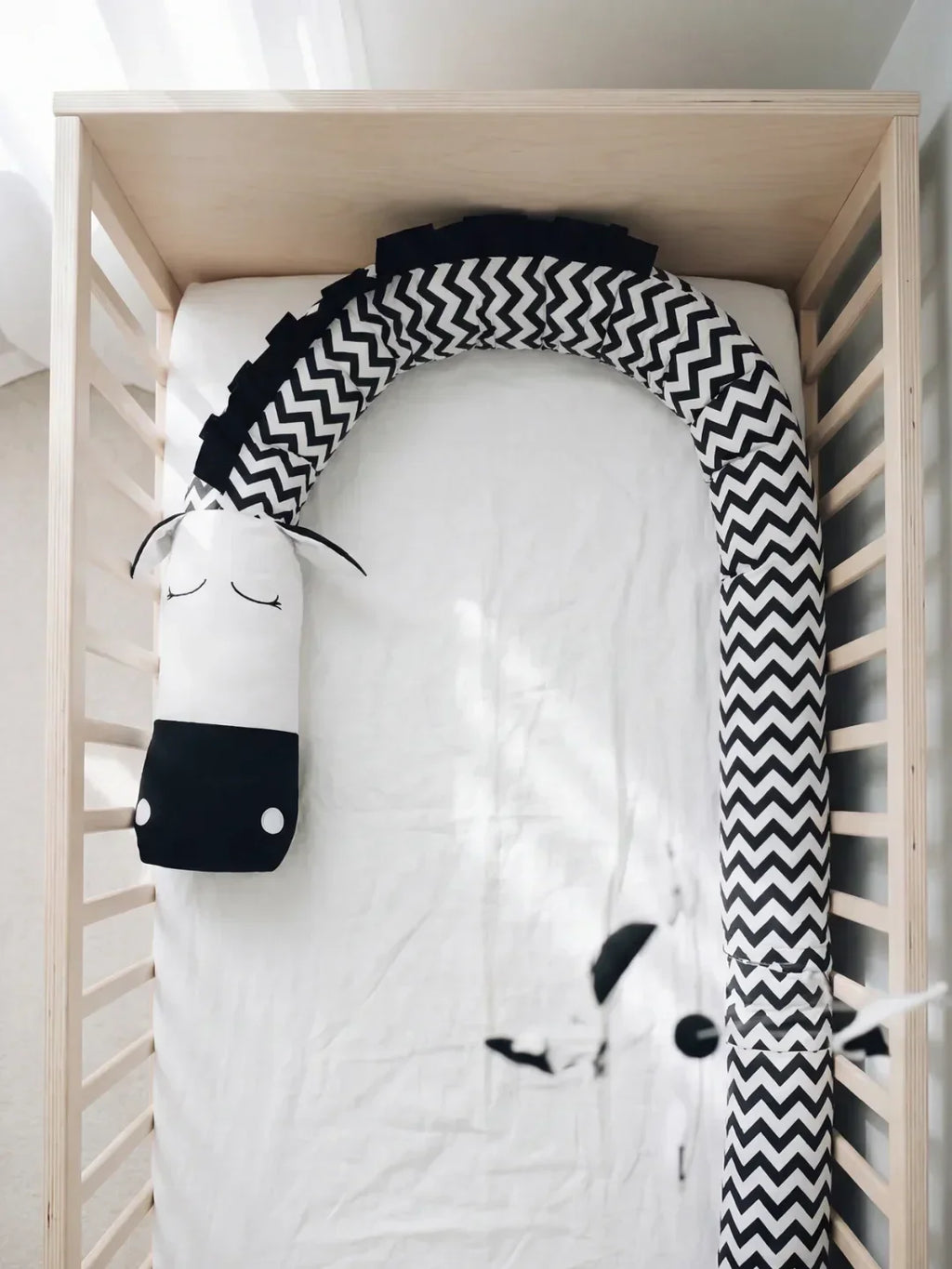 Premium Pure Cotton Zebra Baby Bed Bumper