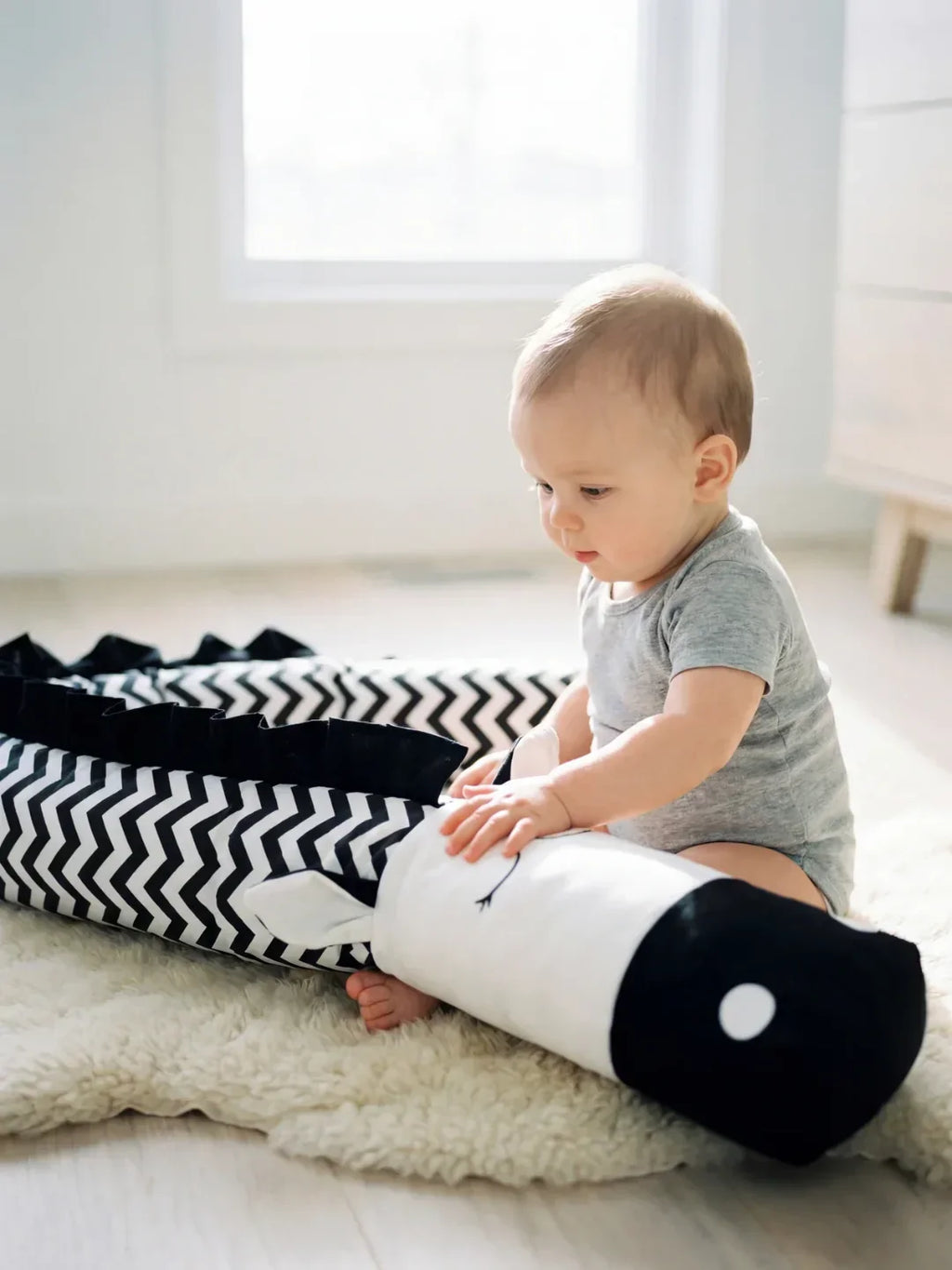 Premium Pure Cotton Zebra Baby Bed Bumper