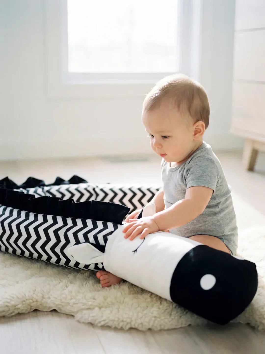 Premium Pure Cotton Zebra Baby Bed Bumper