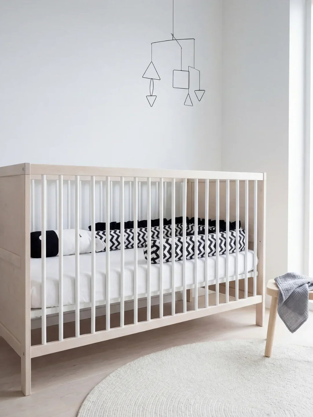 Premium Pure Cotton Zebra Baby Bed Bumper