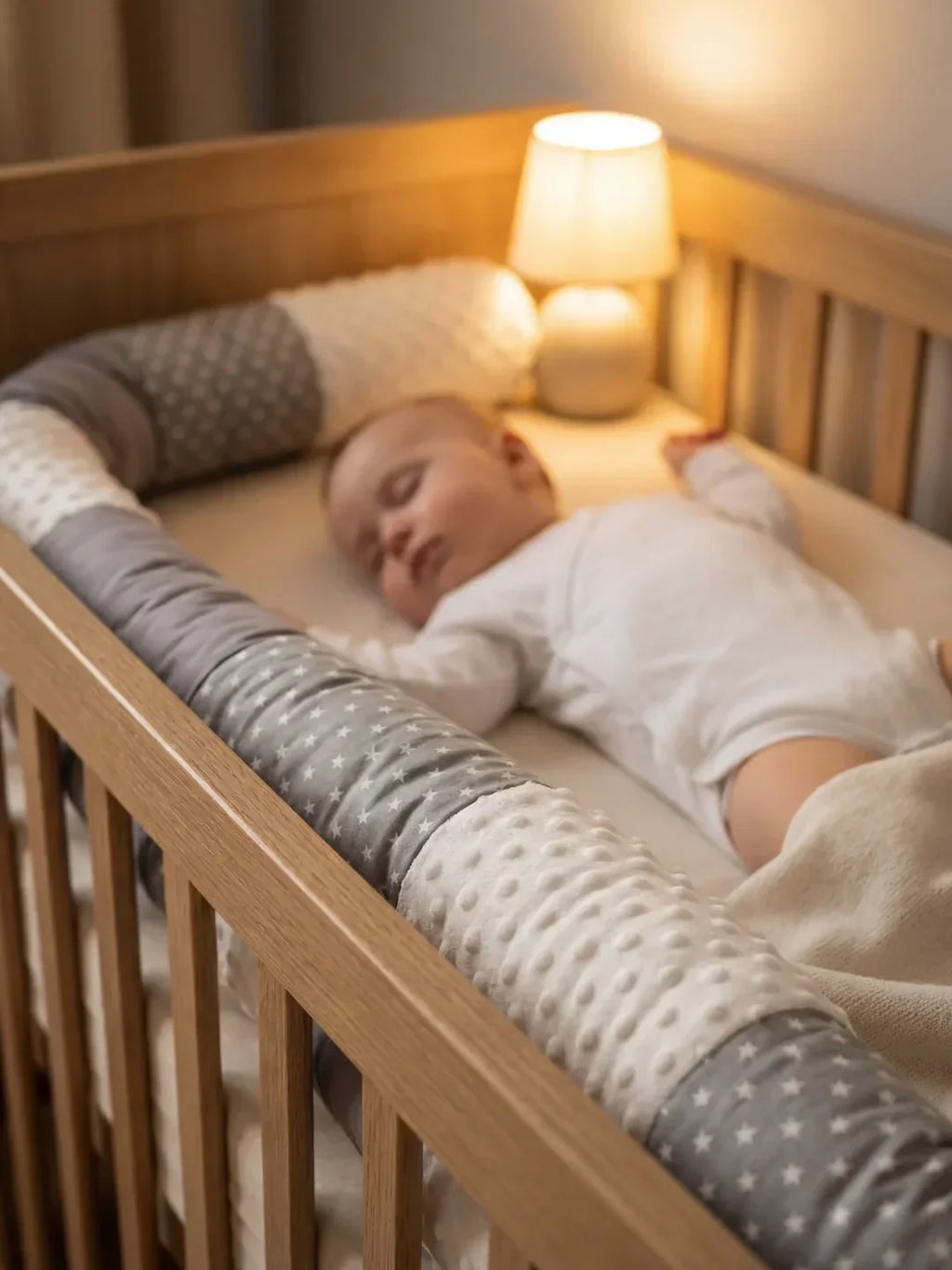 Premium Cotton and Velvet Baby Bed Bumper
