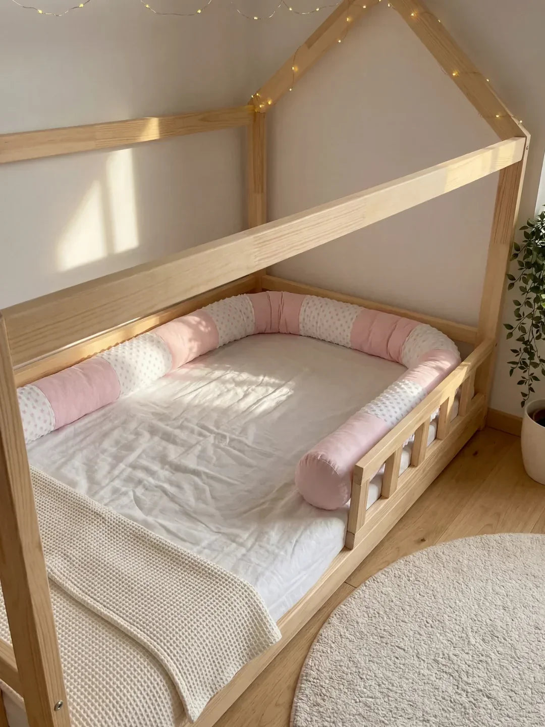 Premium Cotton and Velvet Baby Bed Bumper