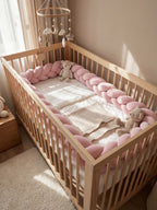 3-Strand Solid Color Baby Bumper with Ties