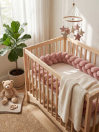 3-Strand Solid Color Baby Bumper with Ties