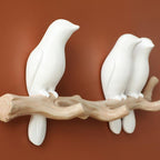 Liora Birds On Branch Resin Wall Coat Hook Decor Accent