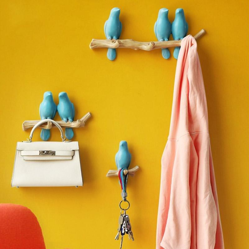 Liora Birds On Branch Resin Wall Coat Hook Decor Accent