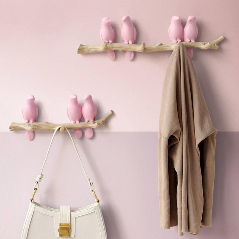 Liora Birds On Branch Resin Wall Coat Hook Decor Accent