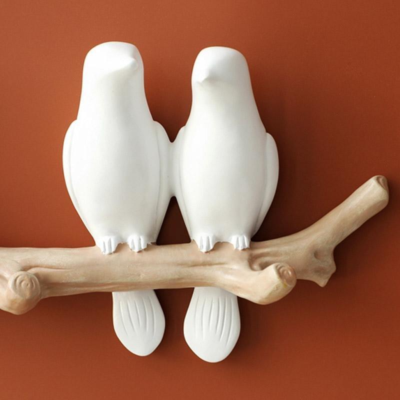 Liora Birds On Branch Resin Wall Coat Hook Decor Accent