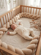 3-Strand Solid Color Baby Bumper with Ties