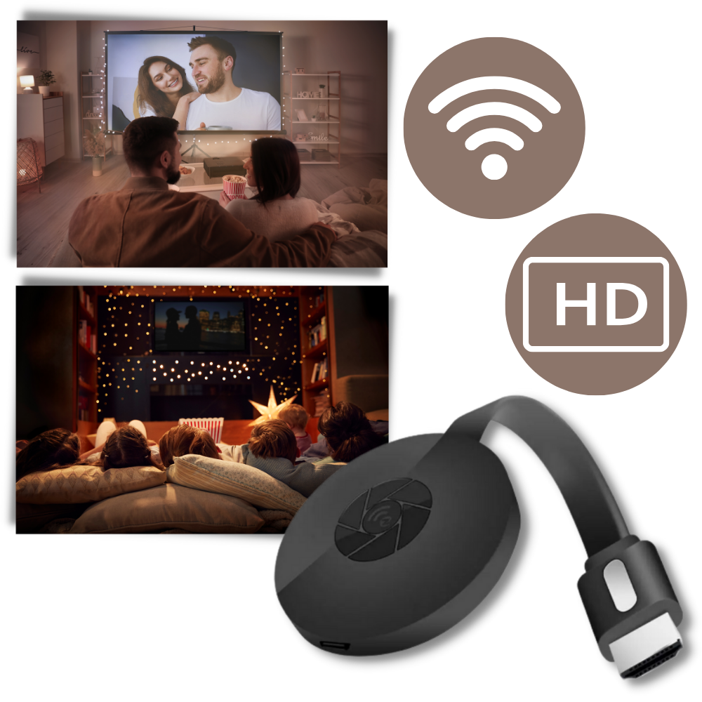 HDMI Dongle for Phone Mirroring and Smart TV Streaming