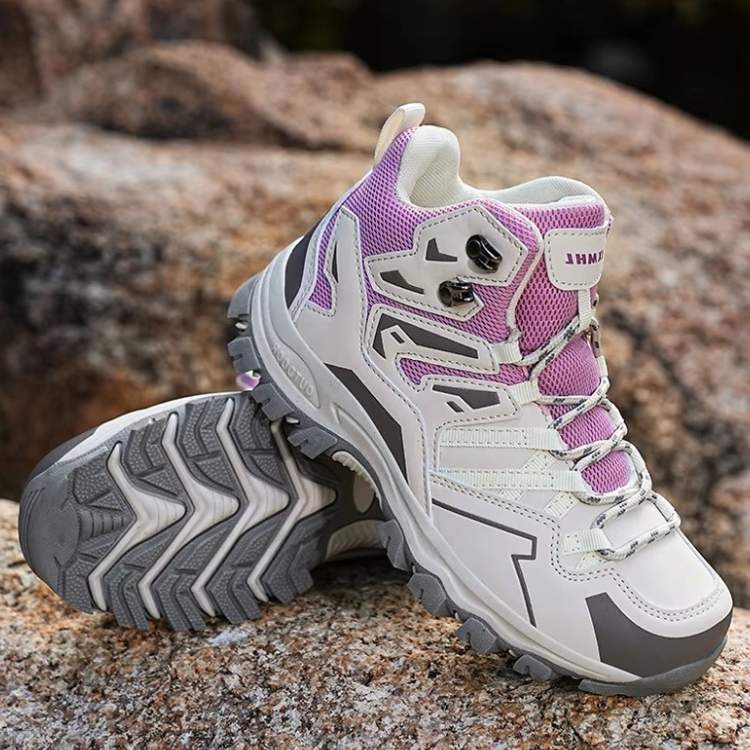 Trekaro Supportive Ankle-High Hiking Shoes With Non-Slip Soles