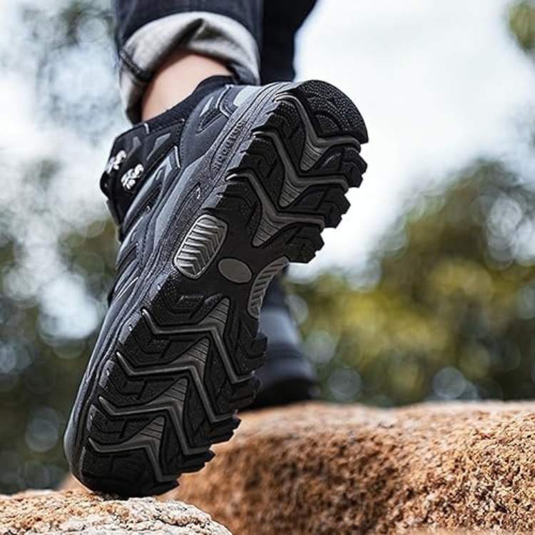 Trekaro Supportive Ankle-High Hiking Shoes With Non-Slip Soles