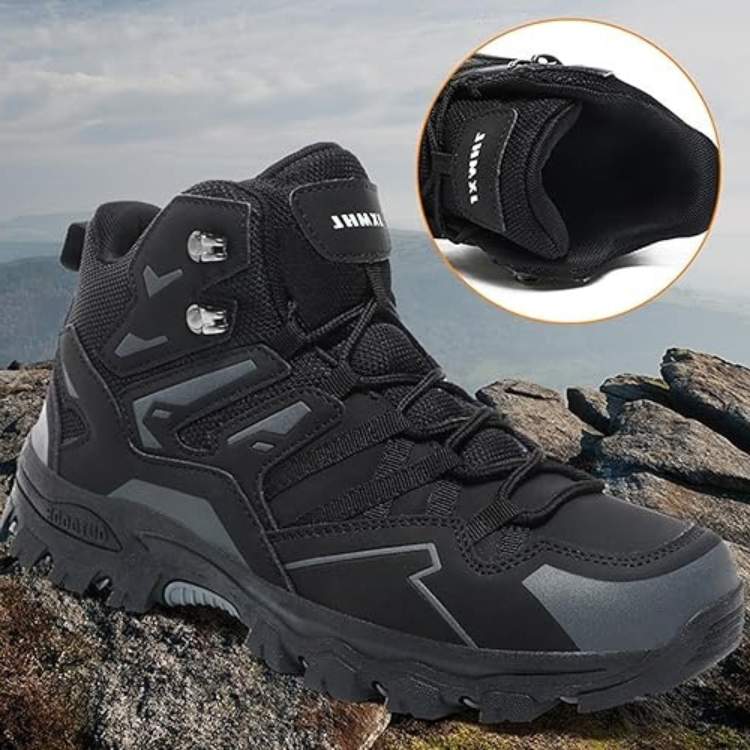 Trekaro Supportive Ankle-High Hiking Shoes With Non-Slip Soles