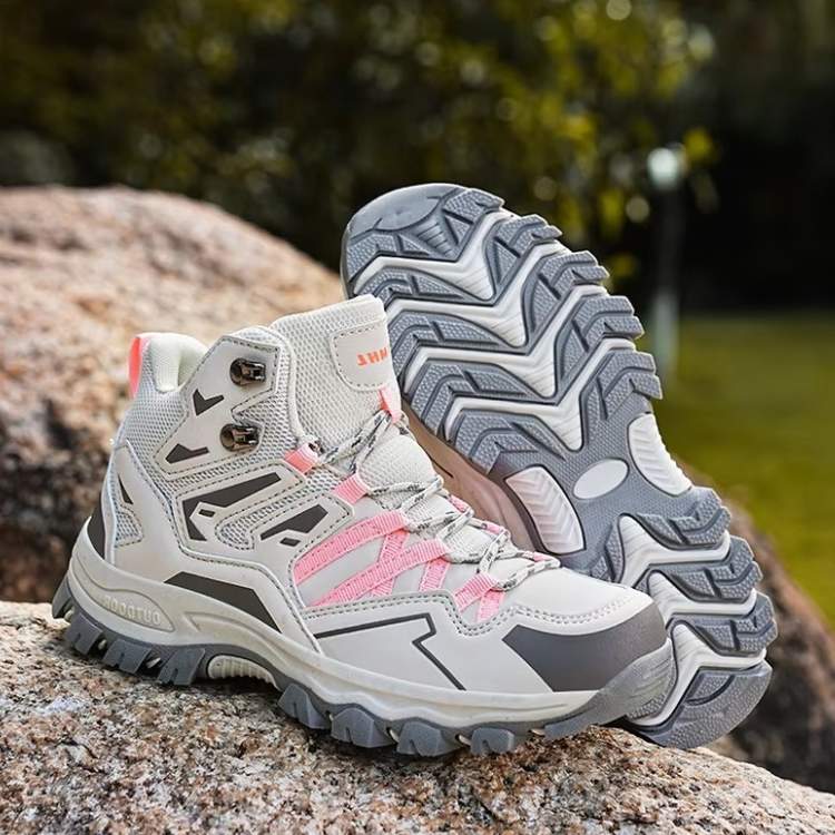 Trekaro Supportive Ankle-High Hiking Shoes With Non-Slip Soles