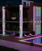 LumaHaven Vibrant RGB Wall Light for Indoor and Outdoor Use