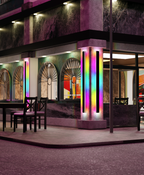LumaHaven Vibrant RGB Wall Light for Indoor and Outdoor Use
