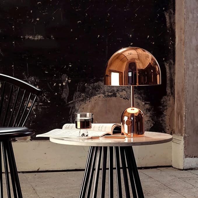 Luminra Copper Table Lamp Dimmable Lighting For Living Rooms Or Home Offices