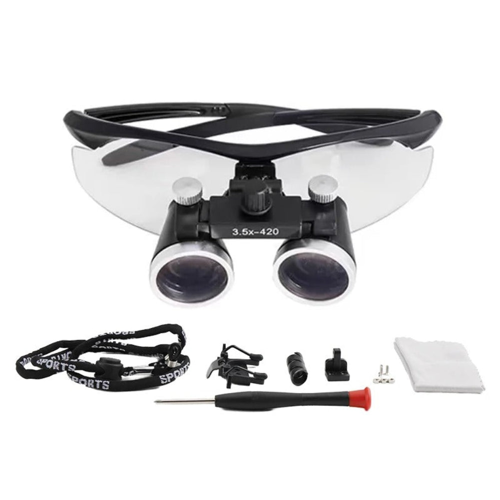 Kirrea Dental Loupes Magnifier With Rechargeable Led Lighting