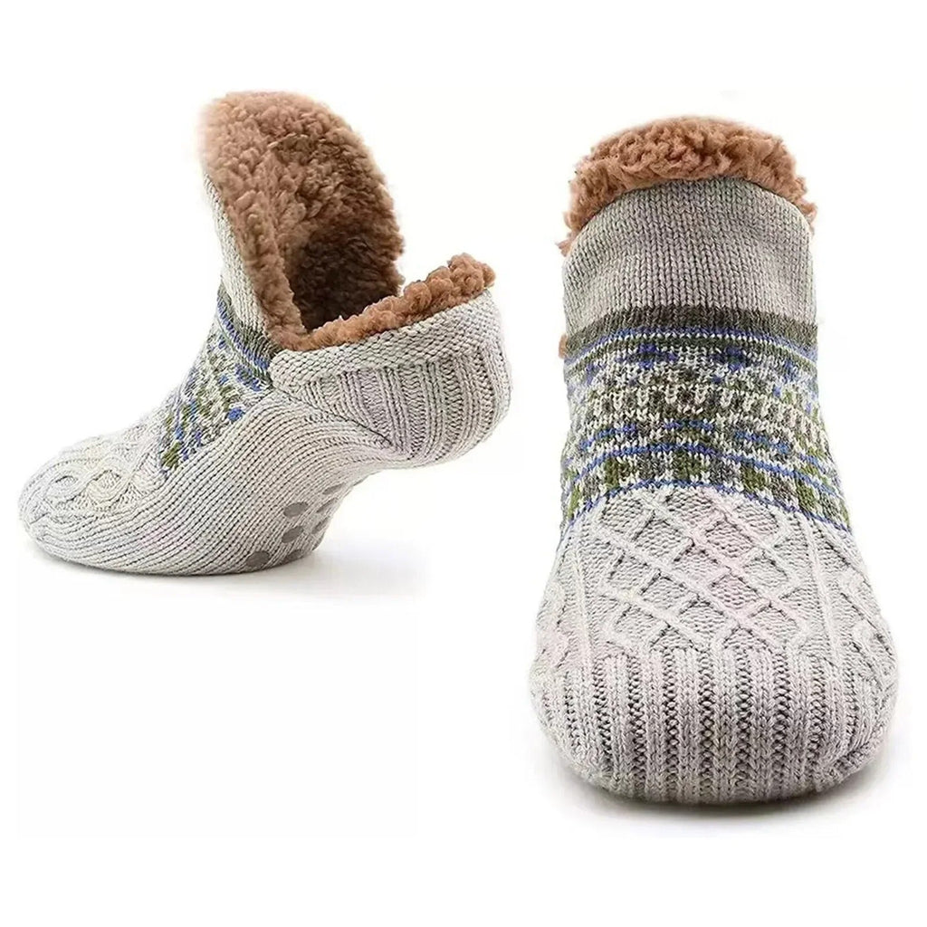 Meias LyraNest para Uso Interior no Inverno em Casa com Solas Antiderrapantes