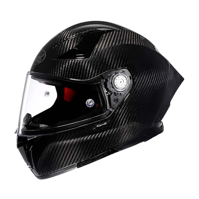 Riders Carbon Fiber Helmet, Lightweight Full Face Design, DOT ECE Approved