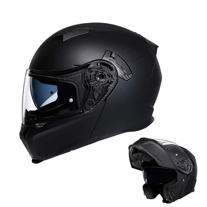 Casco modulare con doppia visiera ribaltabile, certificazione DOT ed ECE e fodera removibile