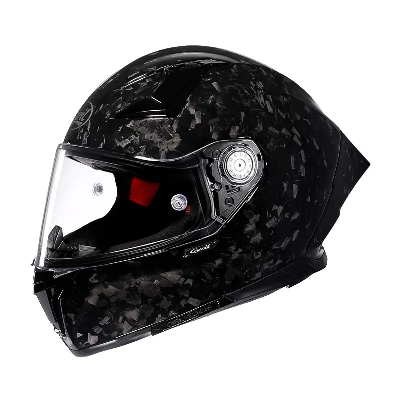 Riders Carbon Fiber Helmet, Lightweight Full Face Design, DOT ECE Approved