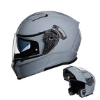 Casco modulare con doppia visiera ribaltabile, certificazione DOT ed ECE e fodera removibile