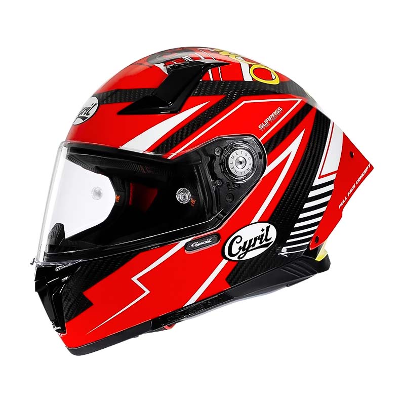 Riders Carbon Fiber Helmet, Lightweight Full Face Design, DOT ECE Approved
