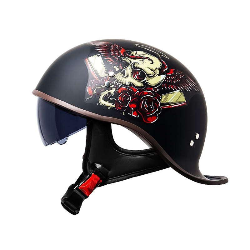 VoltGlide Visier Für Motorrad-Halbschalenhelme Von VoltGlide