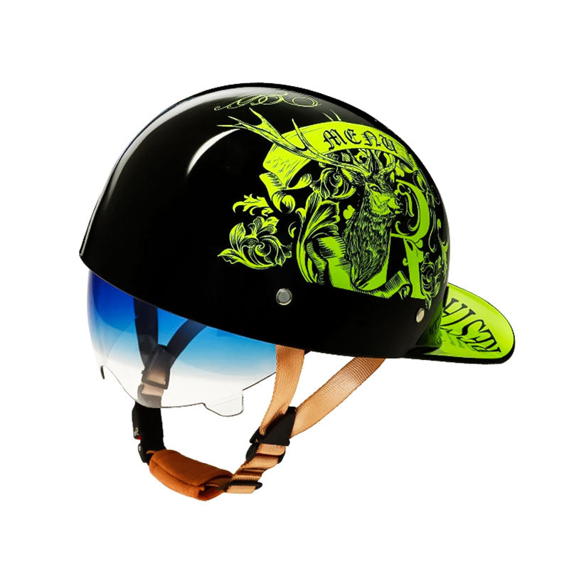 OrionRide Baseball Style DOT Helmet With ABS Shell For Motorcycles
