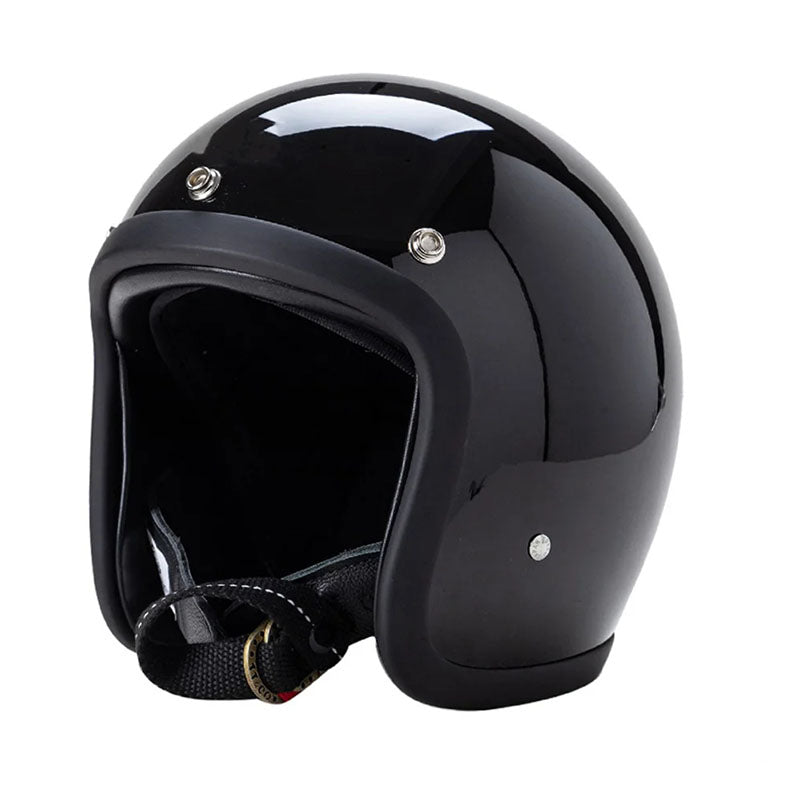 VesperRyder Retro Motorcycle Helmet, Timeless Style, ECE Certified and DOT Certified