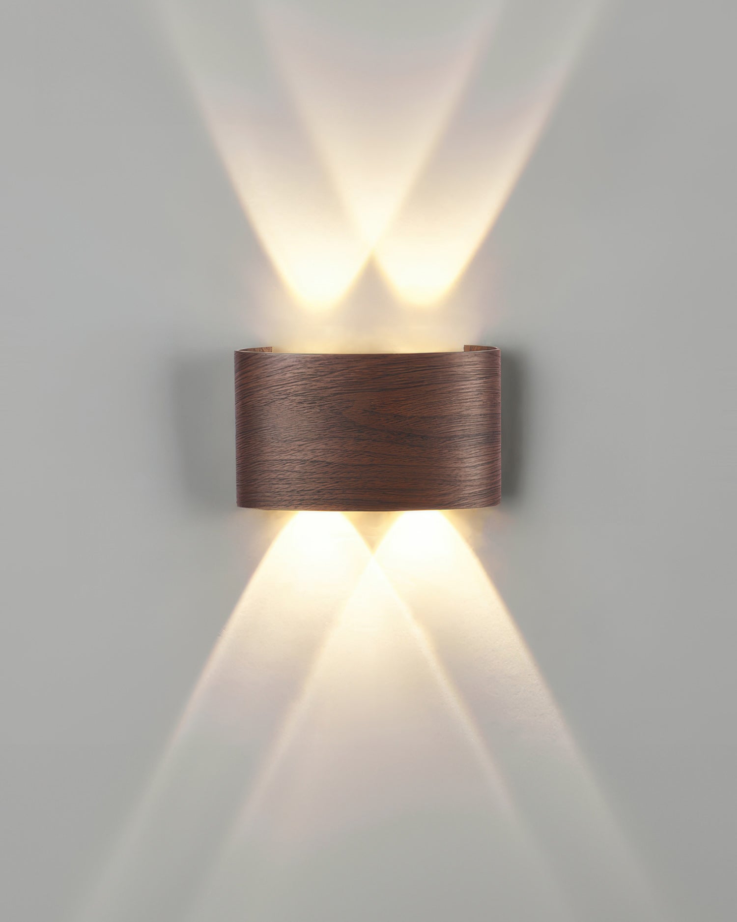 Aplique LumaVerde con Textura de Madera Iluminación LED Exterior Resistente al Clima