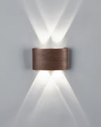 LumaVerde Woodgrain Sconce Outdoor LED Lighting Weatherproof