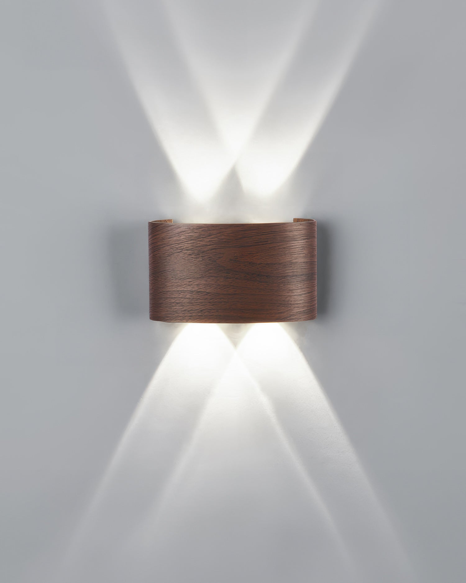 Aplique LumaVerde con Textura de Madera Iluminación LED Exterior Resistente al Clima