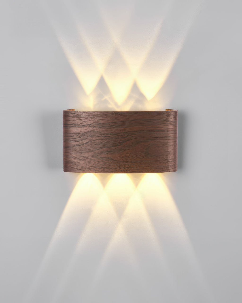 LumaVerde Woodgrain Sconce Outdoor LED Lighting Weatherproof