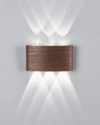 LumaVerde Woodgrain Sconce Outdoor LED Lighting Weatherproof