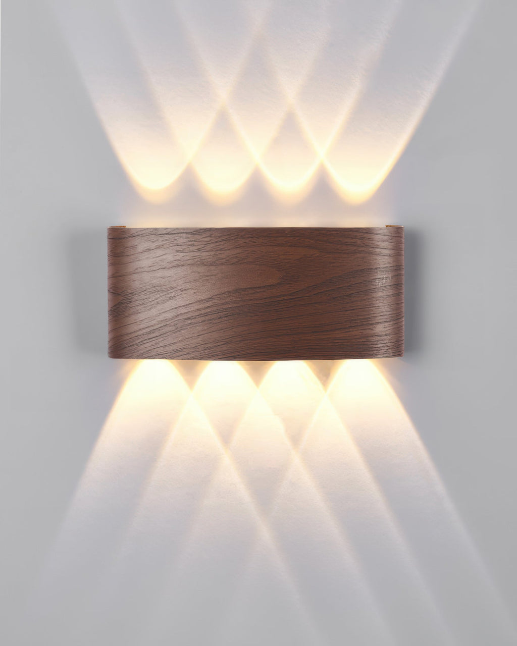 LumaVerde Woodgrain Sconce Outdoor LED Lighting Weatherproof